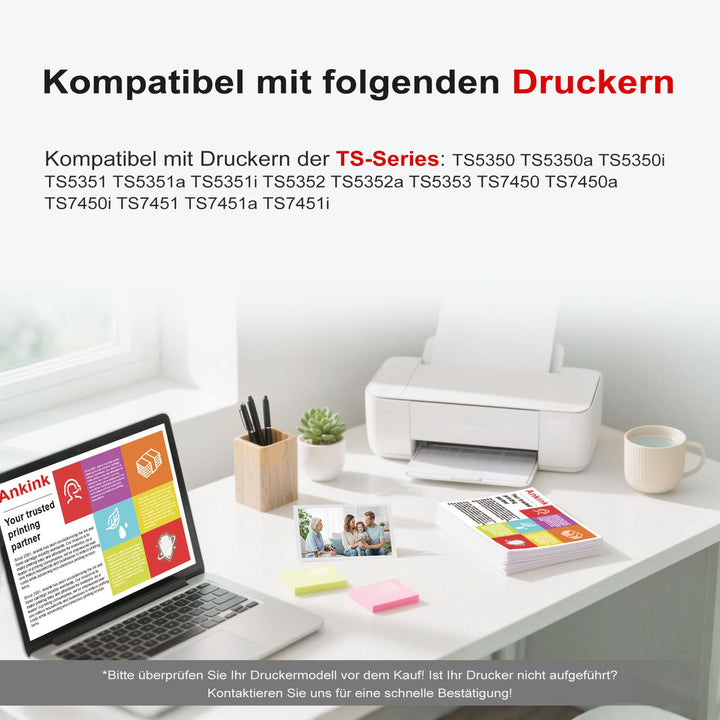 Tintenpatronen Set XL Schwarz + Farbe fuer Canon TS5350 TS7450 2er-Pack - Bild 3