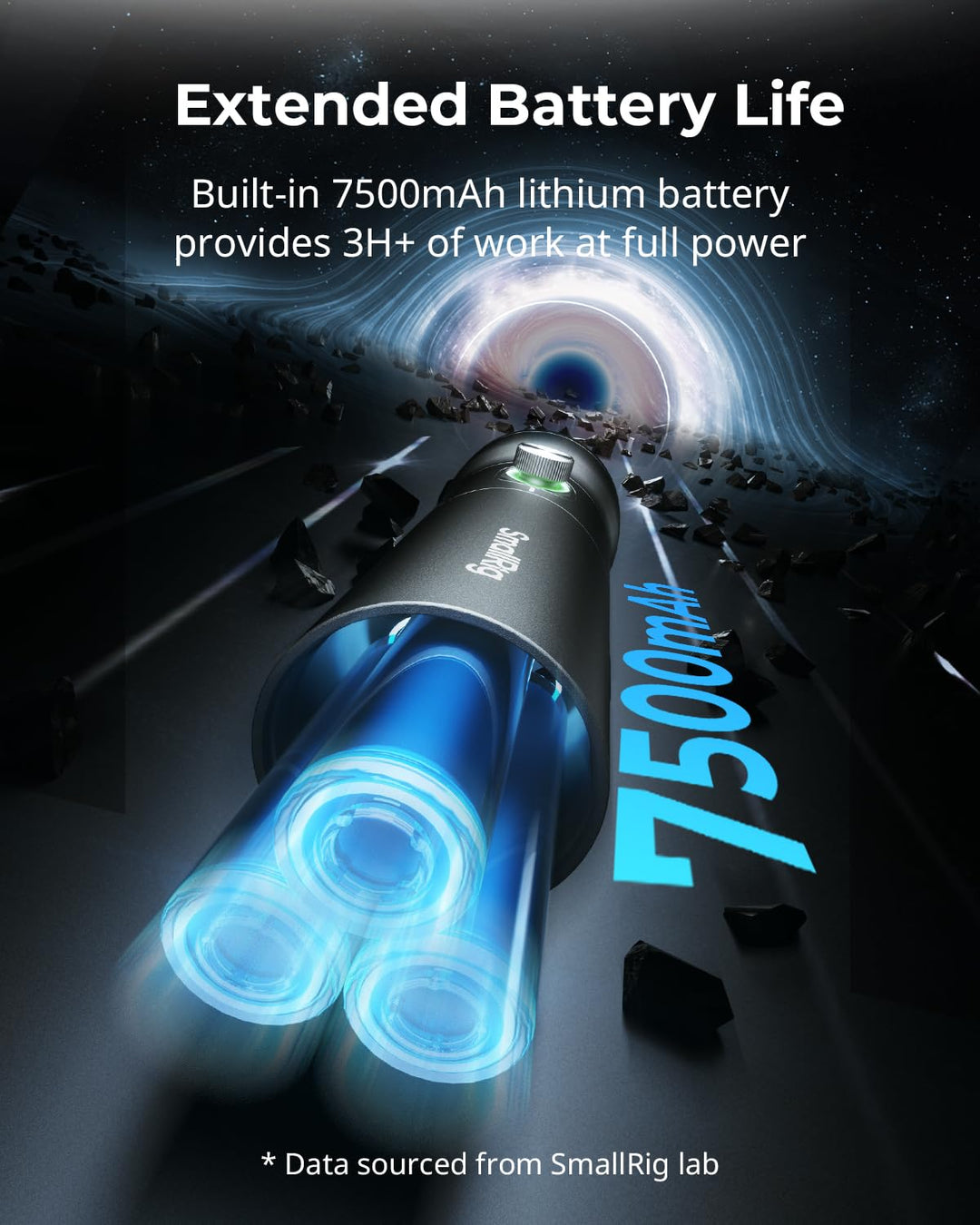 RGB-LED-Fotoleuchte 10W mit 20 Filtern, 7500mAh, CRI 96+ - Bild 4