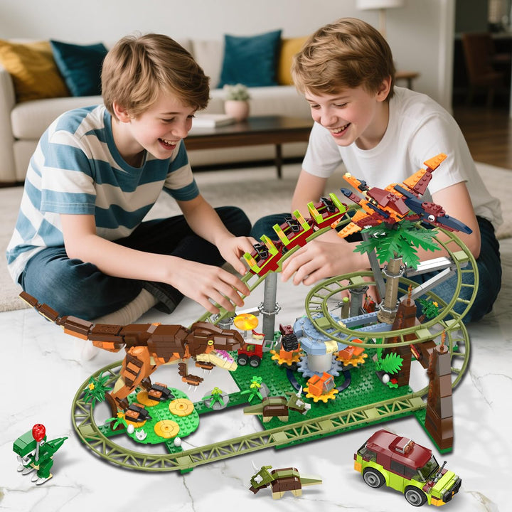 Dinosaurier Achterbahn Bauset mit Figuren für Kinder ab 8 Jahren - Bild 3