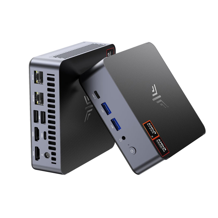 Mini PC AMD Ryzen 7 8745HS 16GB DDR5 512GB NVMe 4-Bildschirm