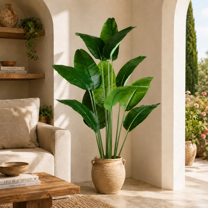 Kunstpflanze Bananenbaum 160 cm naturgetreu für Innenbereich - Bild 9