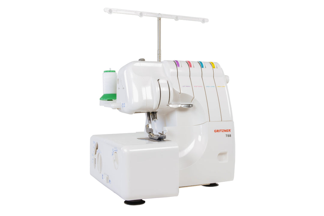 Overlock-Nähmaschine 2/3/4-Faden mit Differentialtransport und LED