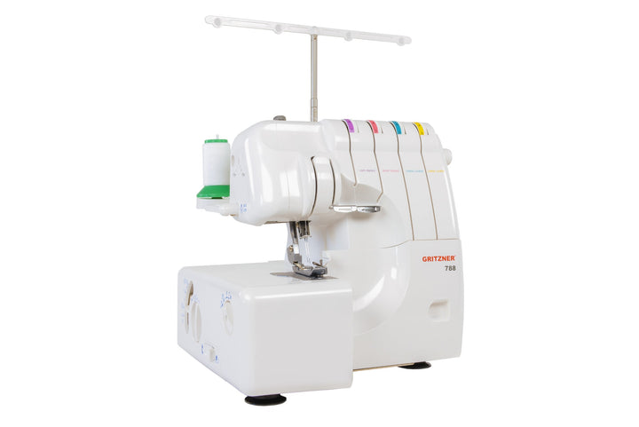 Overlock-Nähmaschine 2/3/4-Faden mit Differentialtransport und LED