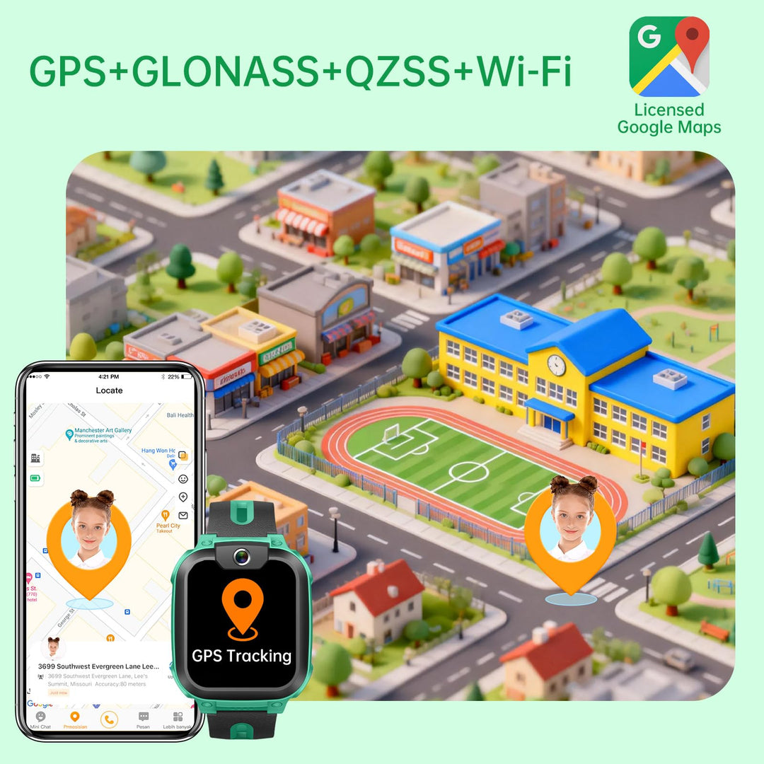 Kinder-Smartwatch mit GPS 4G Videoanruf IPX8 wasserdicht - Bild 3