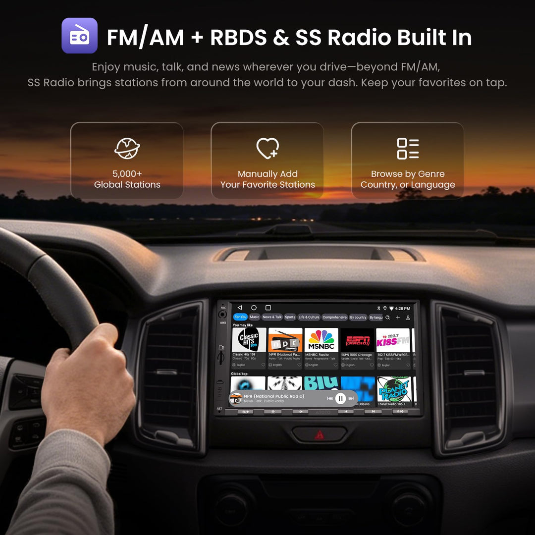 Doppel-DIN Autoradio 7" Android mit CarPlay &amp; Android Auto 2G+32G - Bild 4