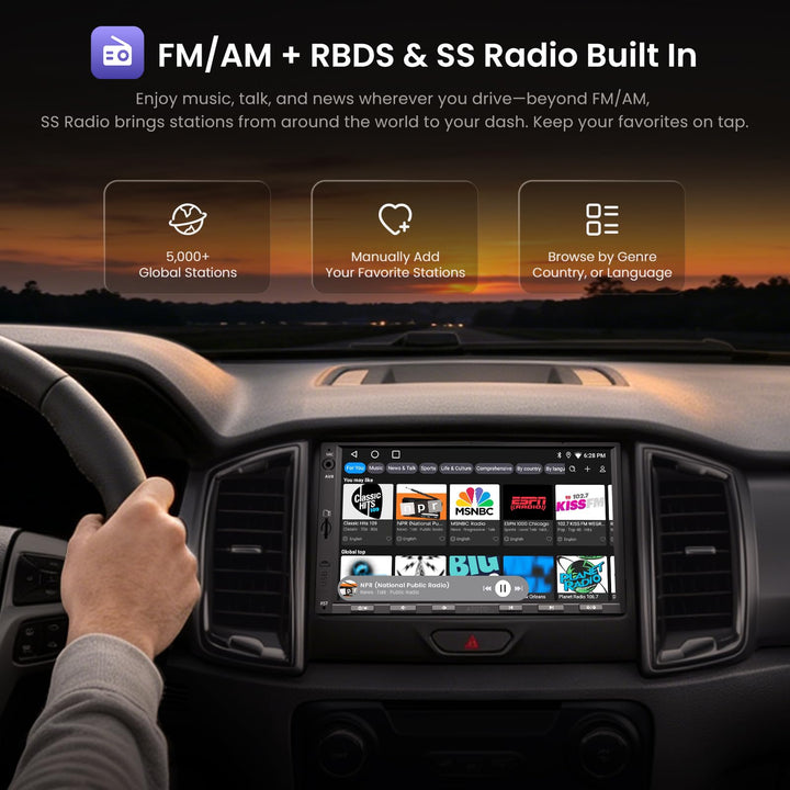 Doppel-DIN Autoradio 7" Android mit CarPlay &amp; Android Auto 2G+32G - Bild 4