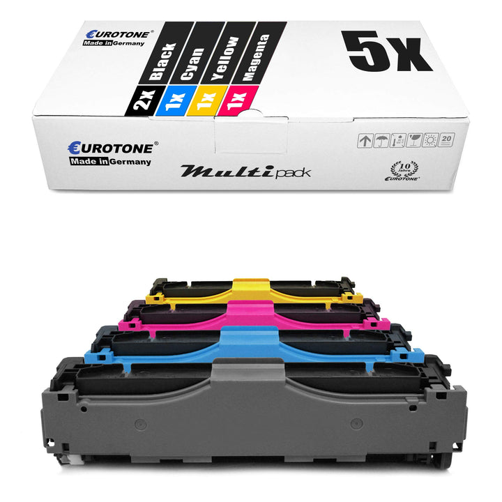 Toner-Set 5er kompatibel für HP LaserJet Pro 300 400 Color 305A 305X