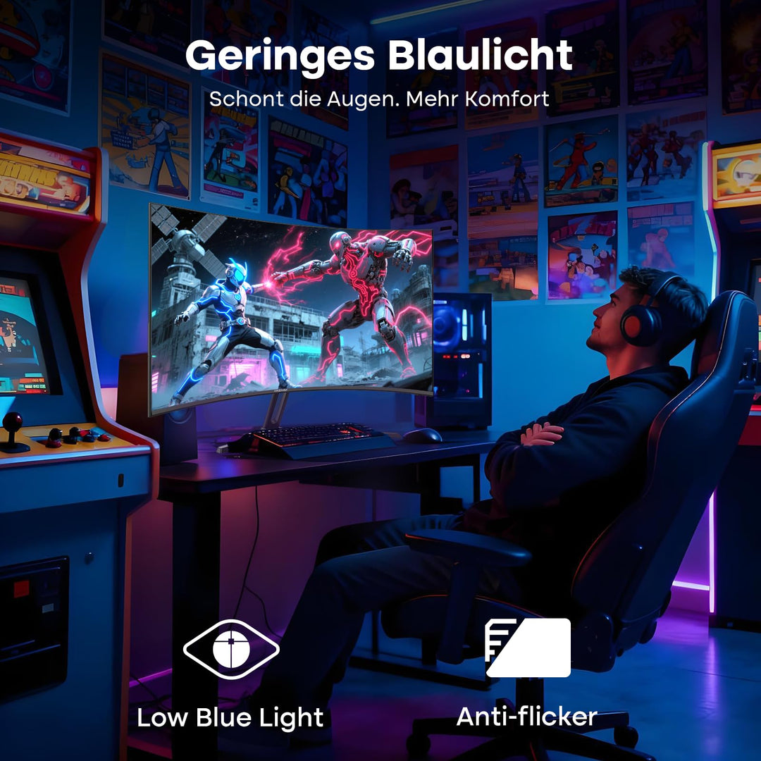 Curved Gaming Monitor 27 Zoll 240Hz VA 1ms mit HDR und Adaptive Sync - Bild 6