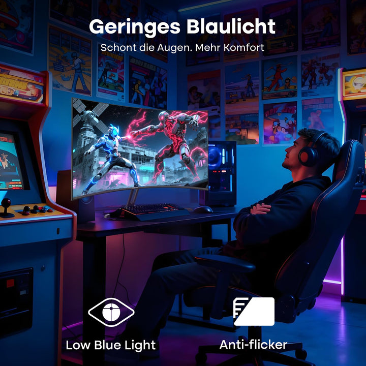 Curved Gaming Monitor 27 Zoll 240Hz VA 1ms mit HDR und Adaptive Sync - Bild 6