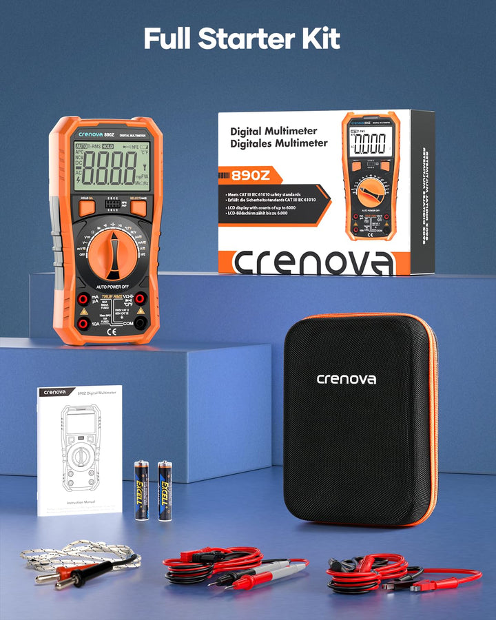 Digitalmultimeter TRMS 6000 Counts Auto-Ranging 10 Messfunktionen - Bild 9