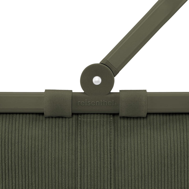 Einkaufskorb Cord Dark Matcha 22 l mit Aluminiumrahmen - Bild 2