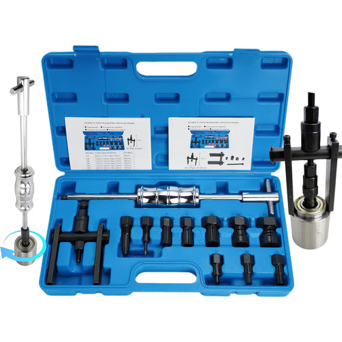 Lagerabzieher Set Sackloch 12-teilig Gleithammer & Zweiarmabzieher 8–32mm