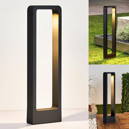 LED Pollerleuchte Aussen 7W COB 60cm IP65 Warmweiss Aluminium