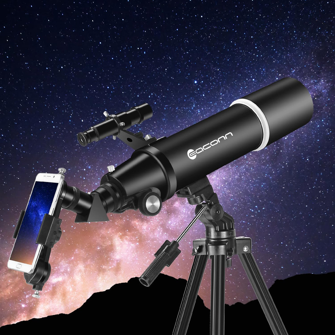 Refraktorteleskop 80mm Blende 600mm für Astronomie &amp; Natur