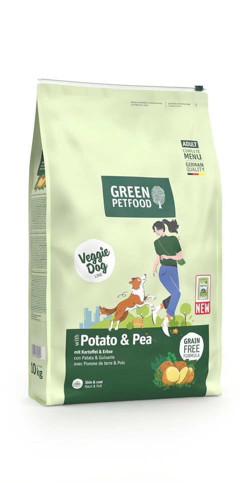 Vegetarisches Trockenfutter Hund Kartoffel & Erbse getreidefrei 10 kg