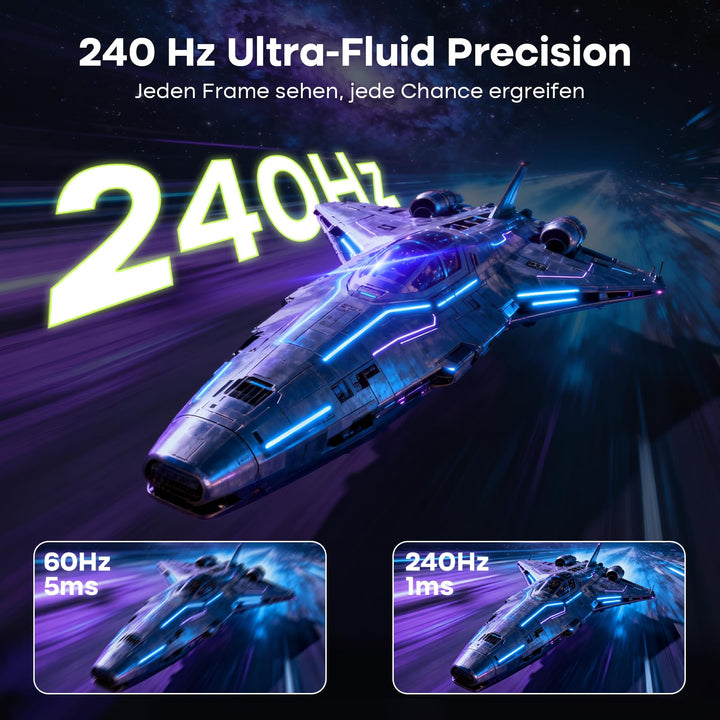 Curved Gaming Monitor 27 Zoll 240Hz VA 1ms mit HDR und Adaptive Sync - Bild 2