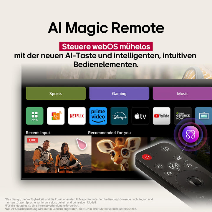 OLED TV 55 Zoll 4K evo 165Hz VRR Gallery Design 2025