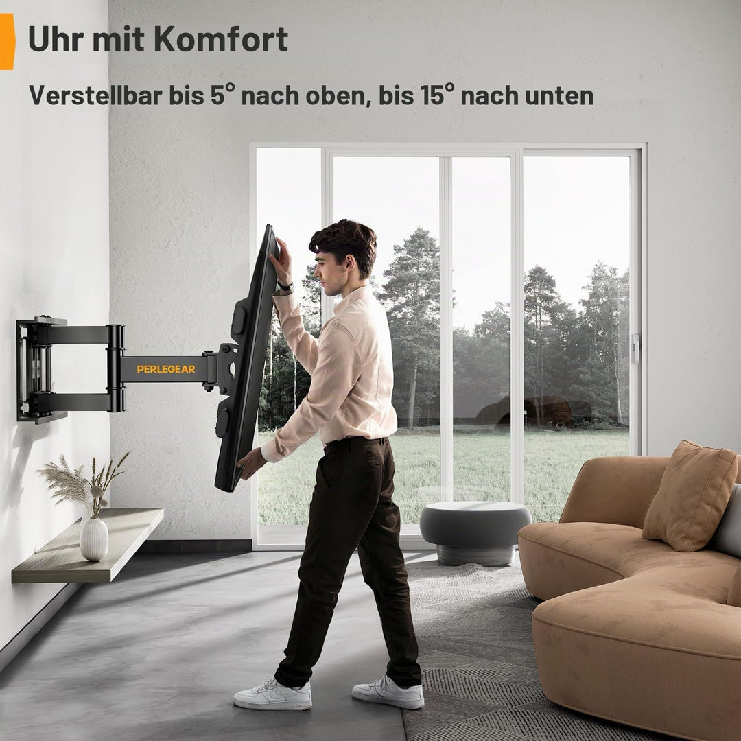 TV Wandhalterung schwenkbar 37-84 Zoll bis 60 kg, VESA 600x400 - Bild 3