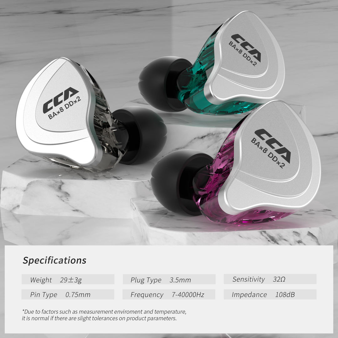 In-Ear-Kopfhörer Hybrid 10 Treiber HiFi-Stereo mit Geräuschunterdrückung - Bild 9