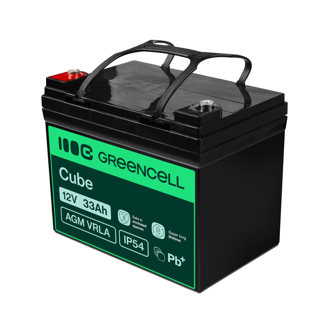 AGM Blei-Akku 12V 33Ah wartungsfrei für Solar, Boot &amp; Rasentraktor - Bild 5