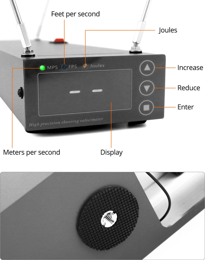 Geschwindigkeitsmessgerät Dual-Infrarot 1–2000 m/s für Physikexperimente - Bild 5