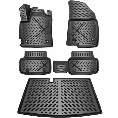 Gummimatten & Kofferraumwanne Set Dacia Sandero 3 ab 2021 TPE