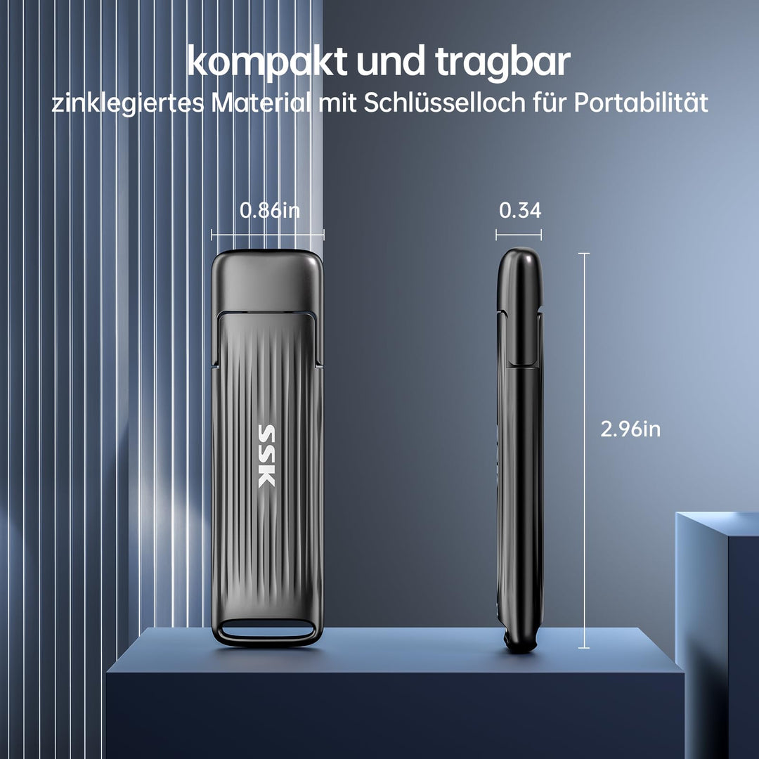 Externe SSD USB-C 1TB NVMe bis 2000 MB/s für Mac und PC - Bild 7