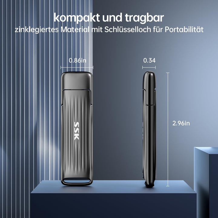 Externe SSD USB-C 1TB NVMe bis 2000 MB/s für Mac und PC - Bild 7