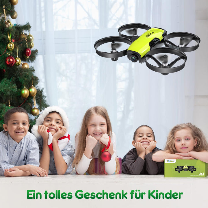 Kinder-Drohne mit Kamera Gelb 21 Min. Flugzeit 3 Akkus - Bild 2