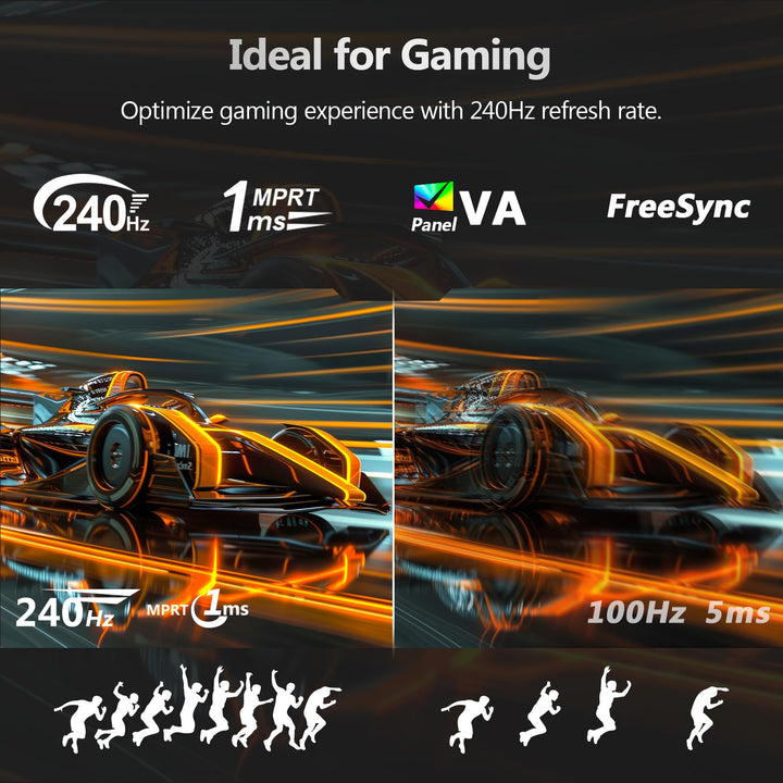 Curved Gaming Monitor 32 Zoll 240Hz 1ms VA 1080P 1500R - Bild 4