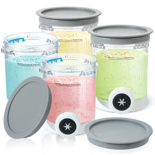 Eisbehälter für Ninja CREAMi Swirl NC700/NC701 4er-Set BPA-frei