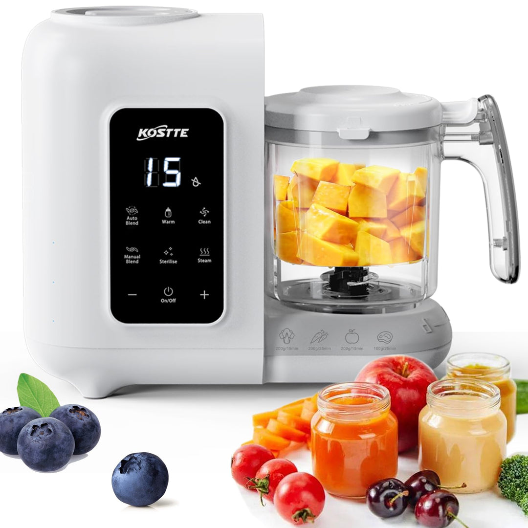 Babynahrungszubereiter 6-in-1 Dampfgarer Mixer BPA-frei für Babybrei
