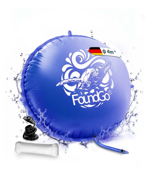 Winter-Poolkissen Rund 4m mit Nachpump-Funktion und Befestigungsseil
