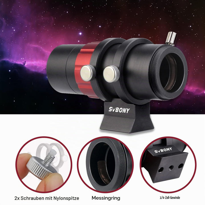 Sucherfernrohr 30mm Mini-Leitrohr f/4 für Astrofotografie - Bild 4
