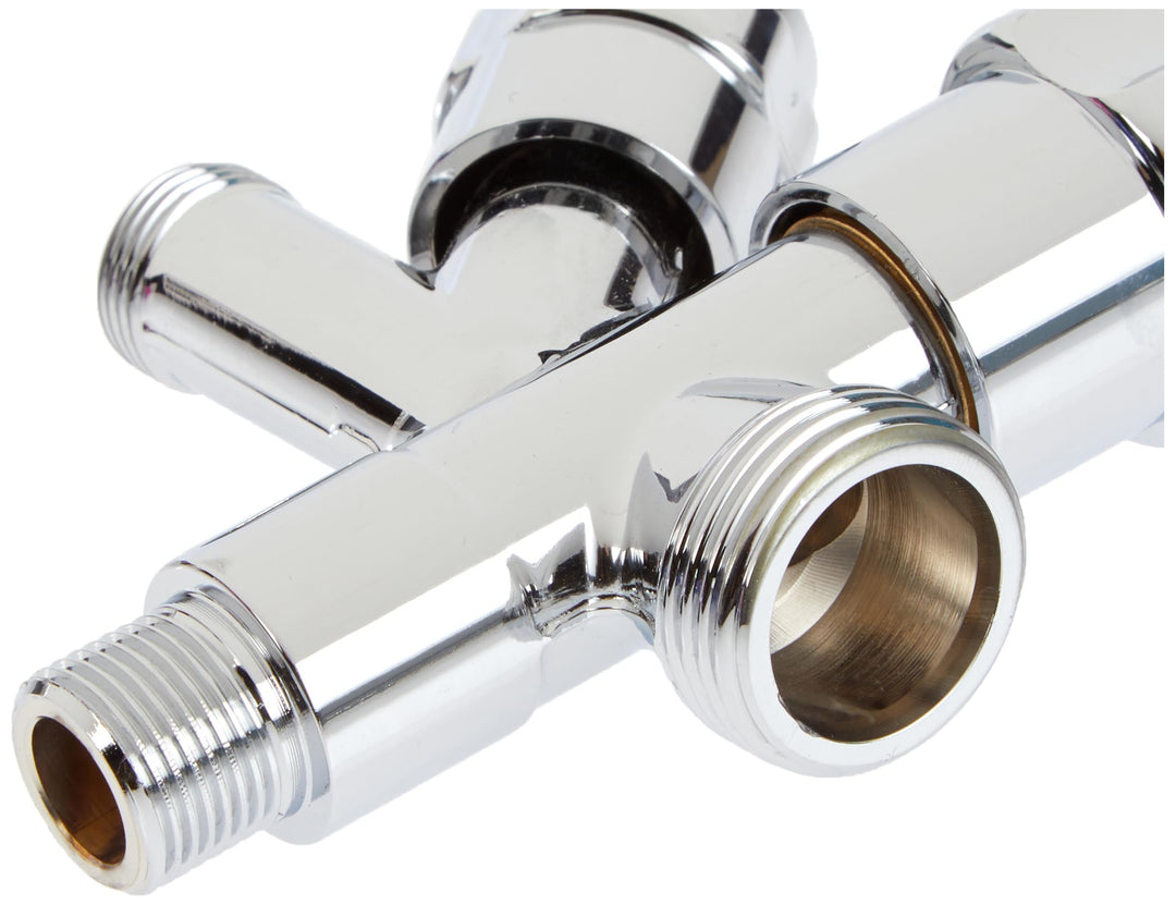 Kombi-Eckventil 3/8" Chrom für Waschtisch, WC und Spüle - Bild 5