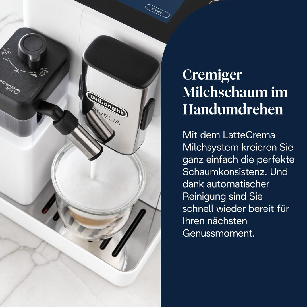 Kaffeevollautomat 16 Spezialitäten Touch-Display Weiss mit Milchschaum - Bild 9