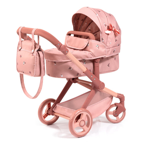 Puppenwagen 2-in-1 mit Jogger-Funktion, höhenverstellbar, Rosa