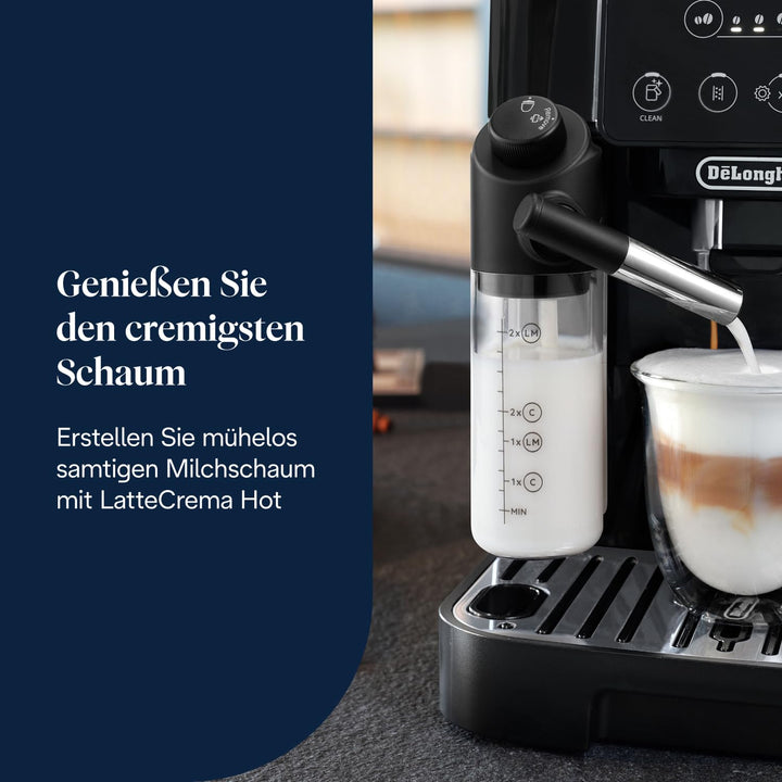 Kaffeevollautomat mit Milchsystem 5 Getränke schwarz schmal - Bild 6