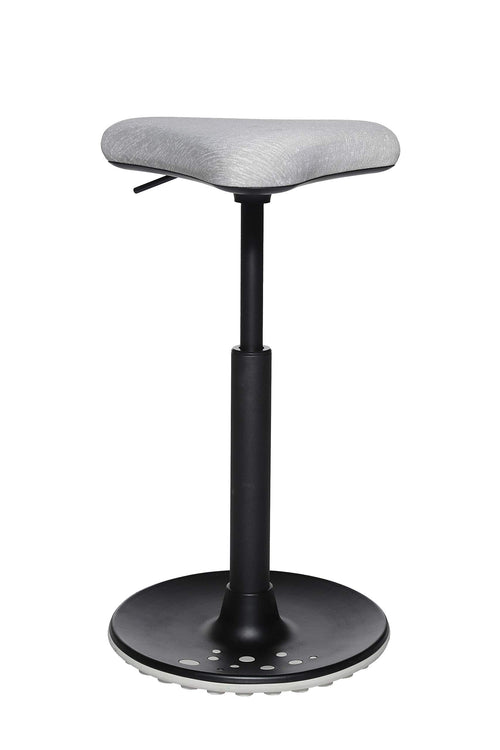 Sitzhocker ergonomisch mit Triangel-Sitz höhenverstellbar hellgrau