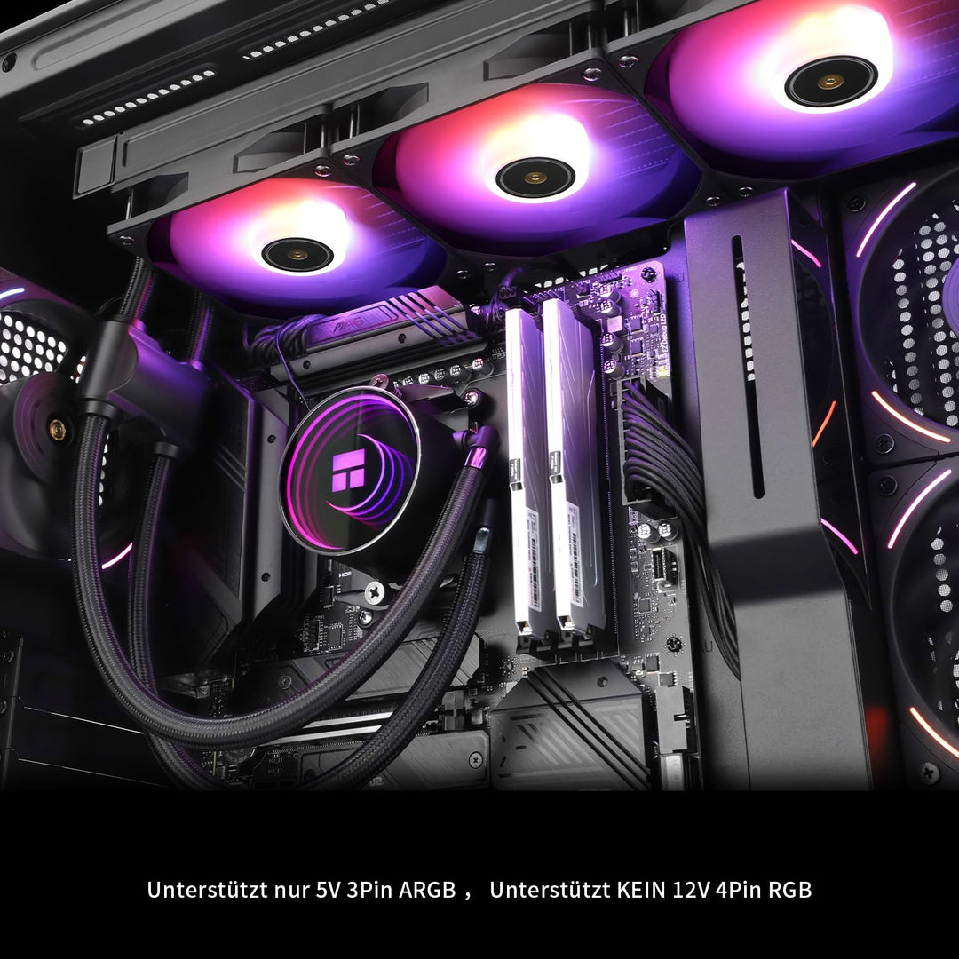 CPU-Wasserkühlung 360mm ARGB Kupfer-Wasserblock Intel &amp; AMD - Bild 6