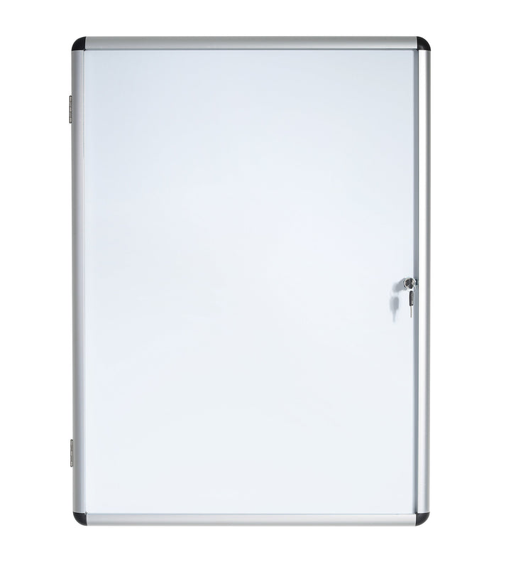 Schaukasten magnetisch abschliessbar Whiteboard 4x DIN A4 Alurahmen