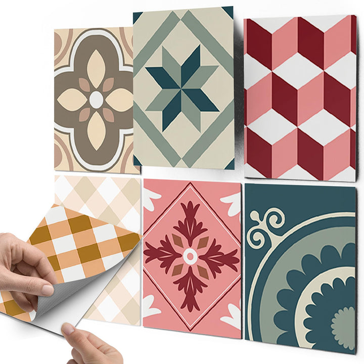Fliesenfolie Mosaik selbstklebend 20x25 cm 18er-Set für Küche &amp; Bad