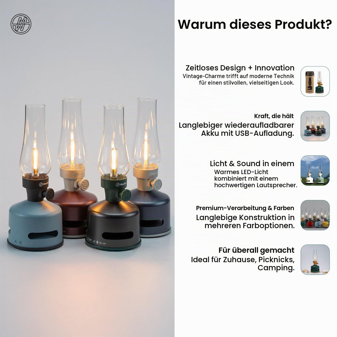 LED-Leuchte mit Bluetooth-Lautsprecher Corn-Gold Outdoor dimmbar - Bild 4