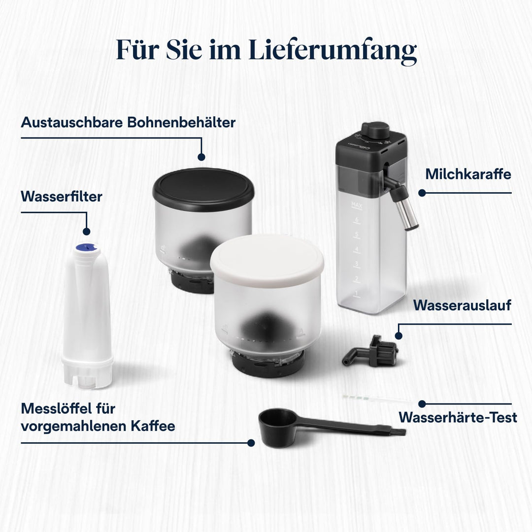 Kaffeevollautomat 16 Spezialitäten Touch-Display Weiss mit Milchschaum - Bild 10