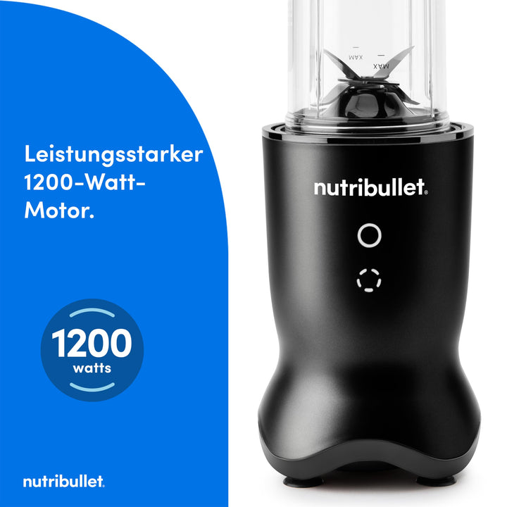 Standmixer 1200W mit Tritanbehälter 900ml+700ml, 2 To-Go-Deckel - Bild 5