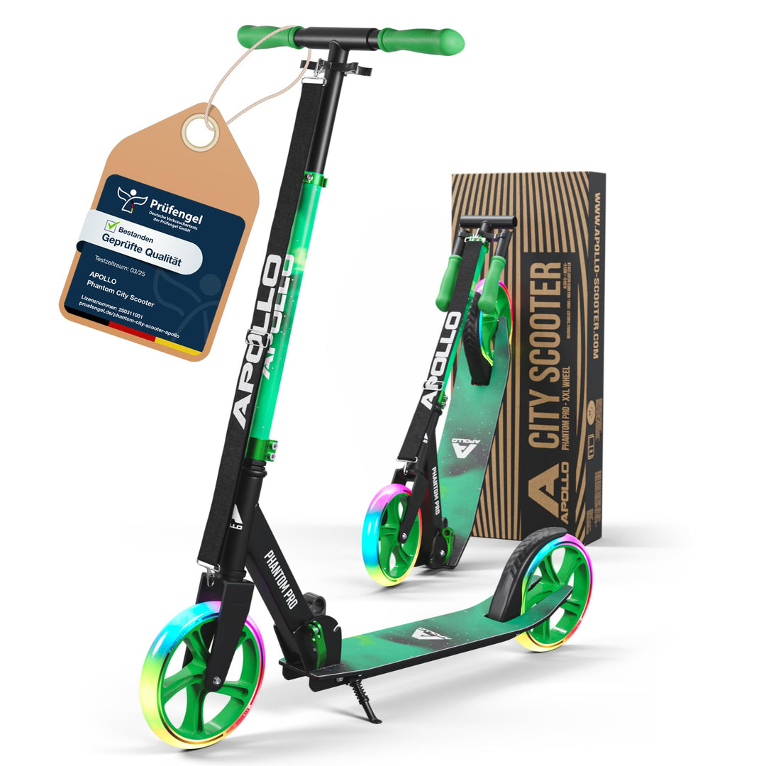 Cityroller LED-Räder klappbar höhenverstellbar 120–190 cm - Bild 7