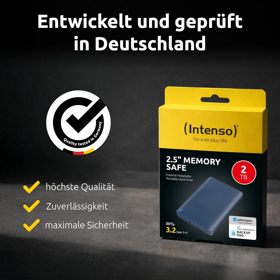 Externe Festplatte 2 TB USB 3.2 Plug &amp; Play für PC, Mac, Laptop - Bild 8