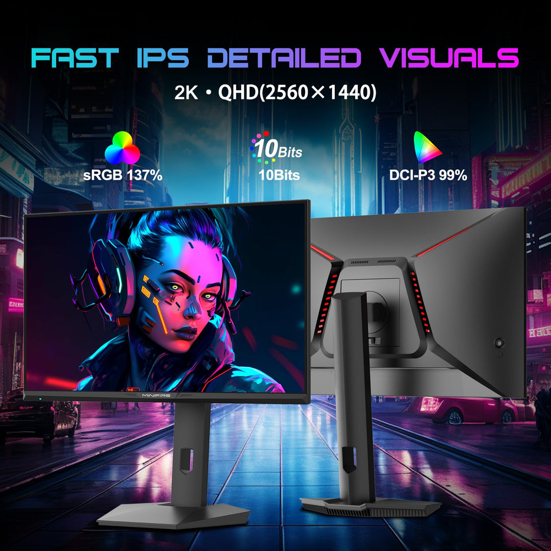 Gaming Monitor 27 Zoll QHD 300Hz Fast-IPS 1ms fuer PC und Konsole - Bild 2
