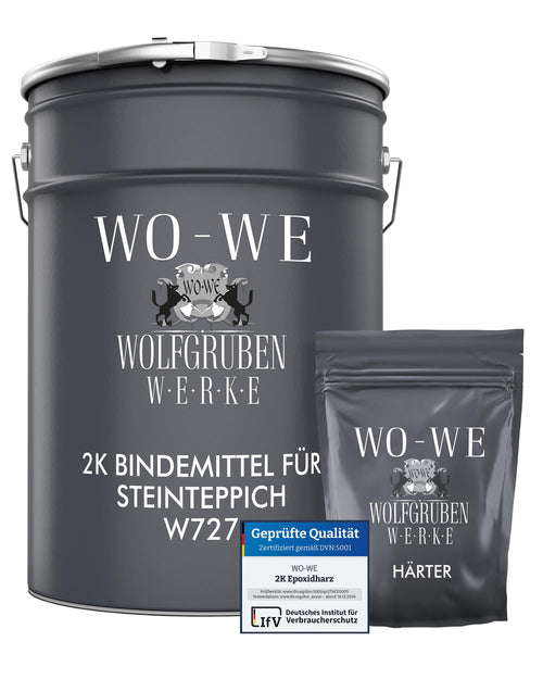 2K Bindemittel Steinteppich 3 kg transparent für Innenbereich
