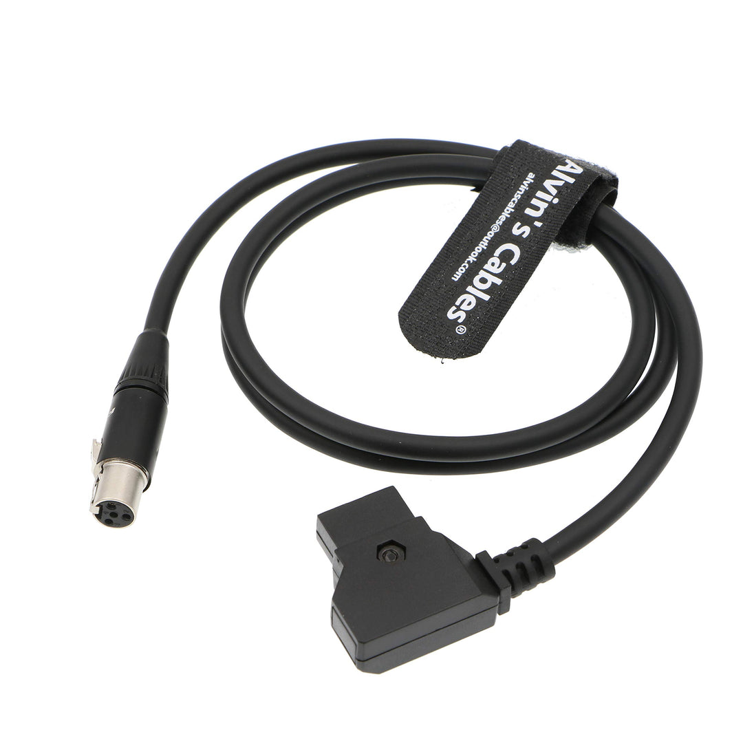 Stromkabel Mini XLR 4-Pin Buchse auf D-Tap 80 cm für Kamera-Monitor